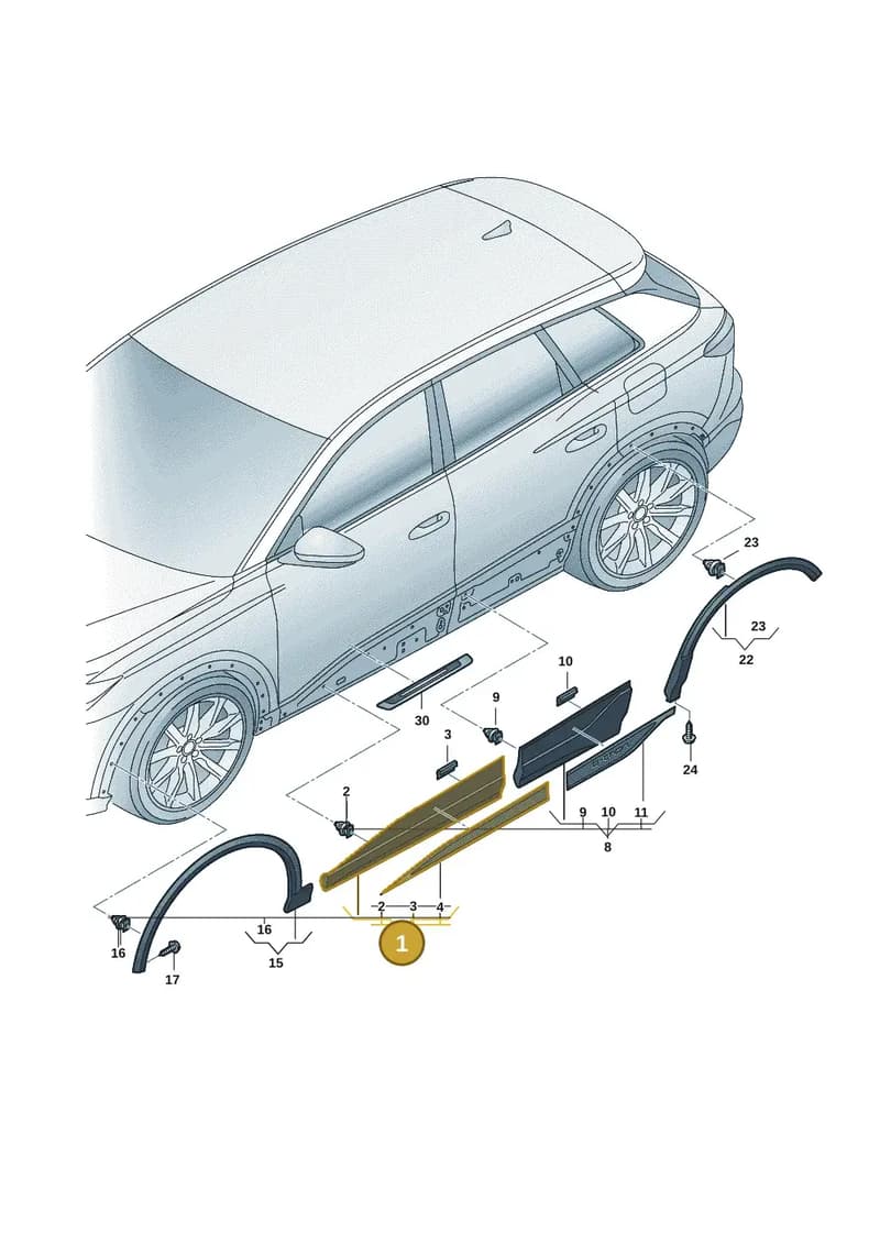 85H853959AGRU — Audi Q6 e-tron (2023-2025) diagram f5s853000, position 1