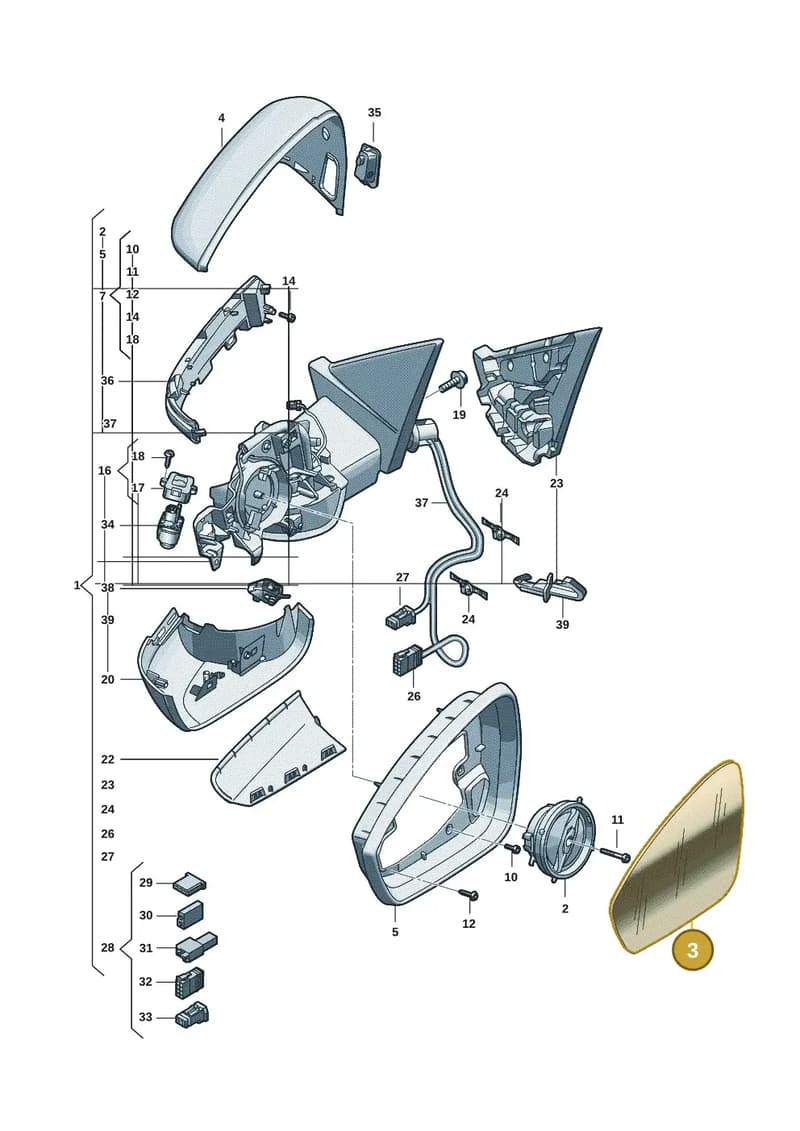 85H857536D — Audi Q6 e-tron (2023-2025) diagram f5s857400, position 3