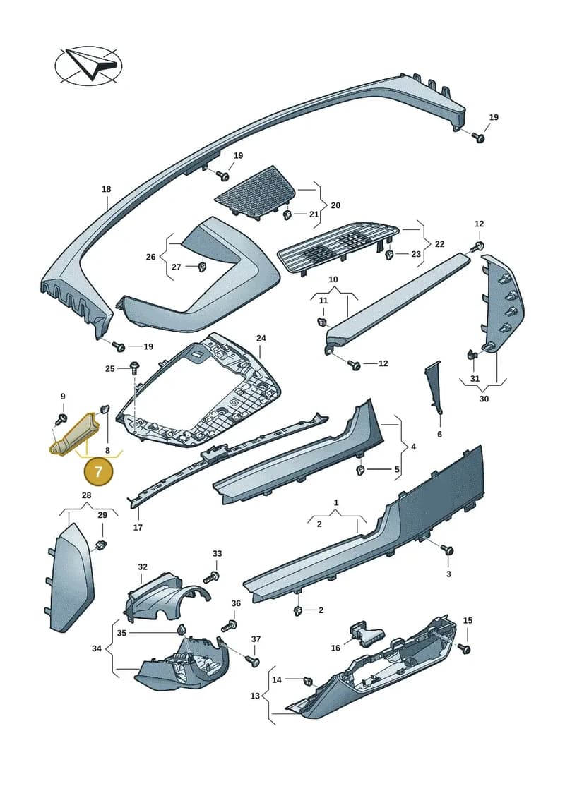 85H857966AC7J4 — Audi Q6 e-tron (2023-2025) diagram f5s857150, position 7