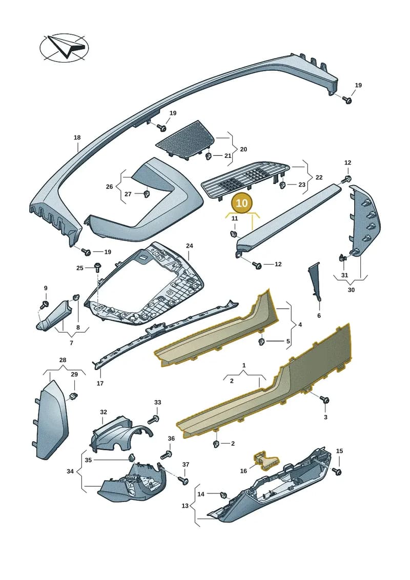 85H857968AC7J4 — Audi Q6 e-tron (2023-2025) diagram f5s857150, position 10