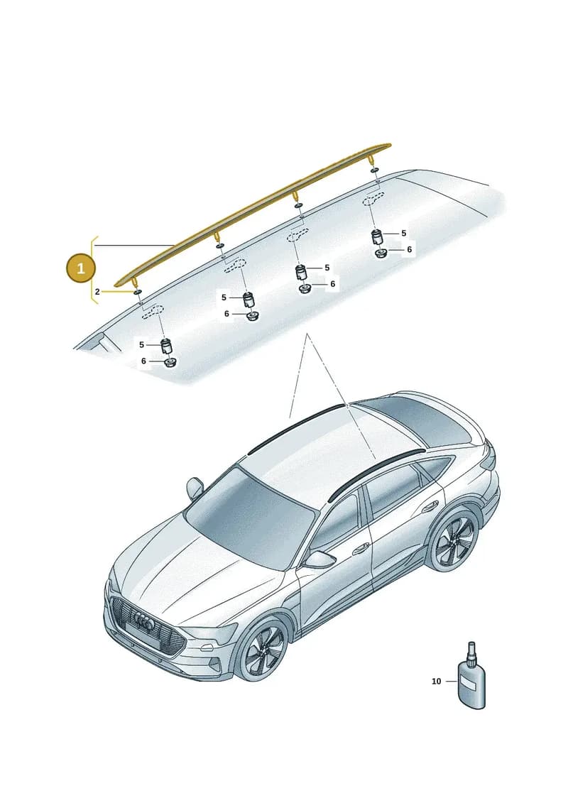 85H860022B3Q7 — Audi Q6 e-tron (2023-2025) diagram f5s860500, position 1