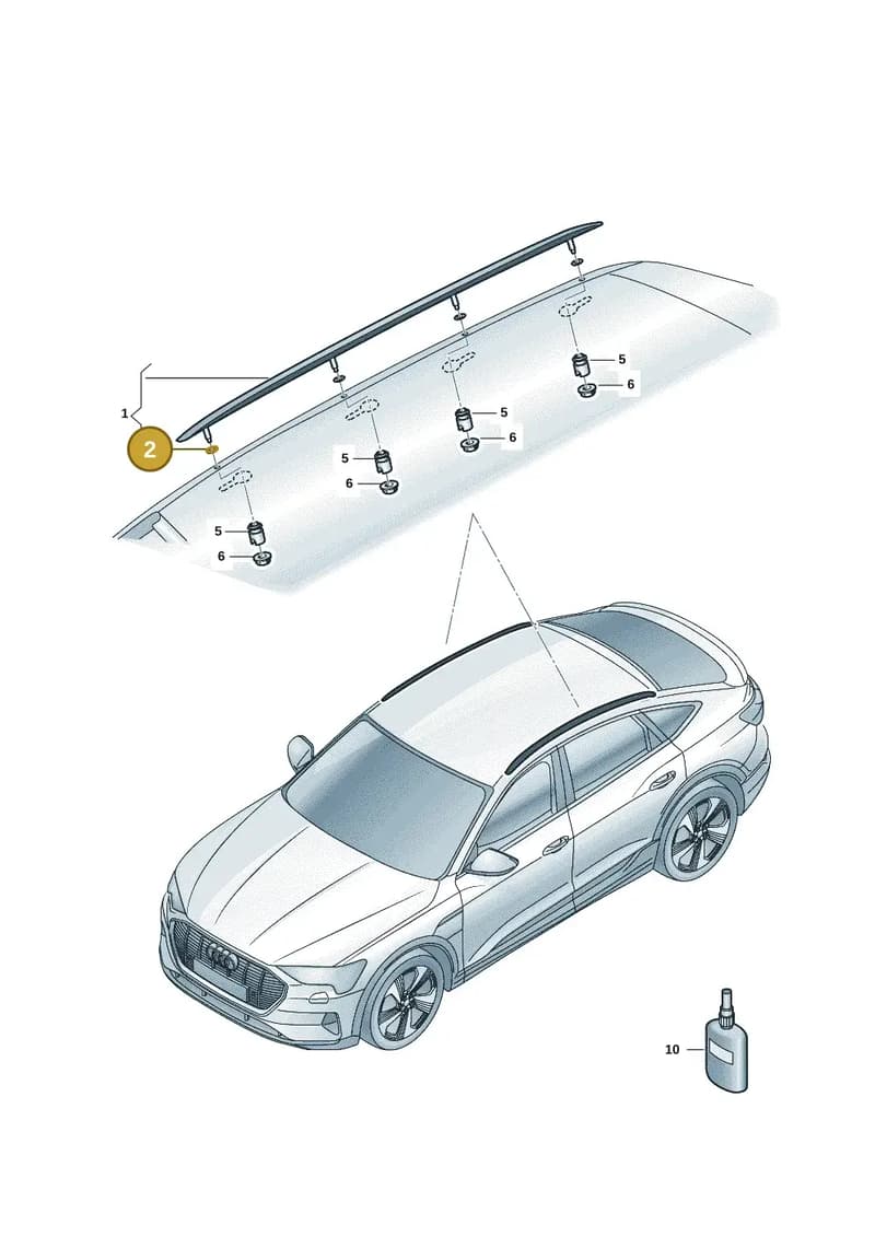 85H860152 — Audi Q6 e-tron (2023-2025) diagram f5s860500, position 2