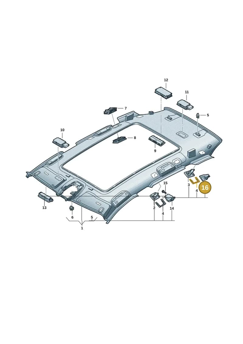 85H861736A — Audi Q6 e-tron (2023-2025) diagram f5s867550, position 16