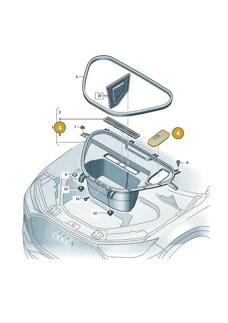 85H863152A4PK — Audi Q6 e-tron (2023-2025) diagram f5s863900, position 4
