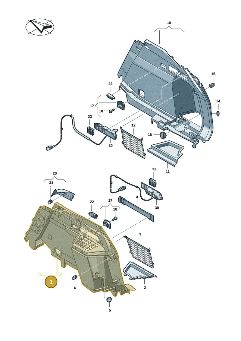 85H863879AFIK — Audi Q6 e-tron (2023-2025) diagram f5s863800, position 1