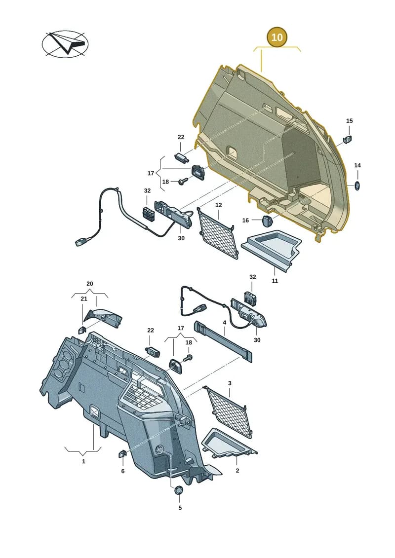 85H863880AFIK — Audi Q6 e-tron (2023-2025) diagram f5s863800, position 10