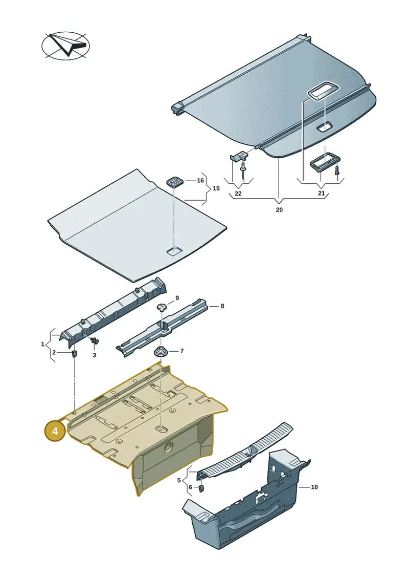 85H864602A — Audi Q6 e-tron (2023-2025) diagram f5s863850, position 4