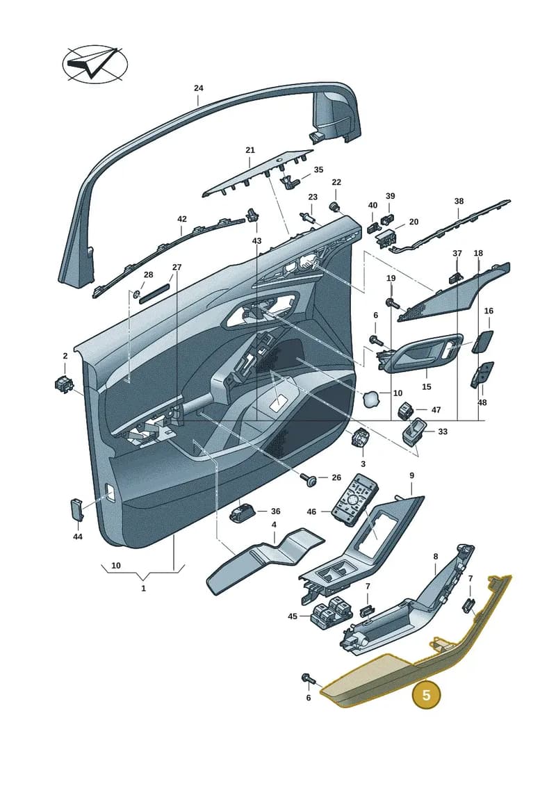 85H867174C38M — Audi Q6 e-tron (2023-2025) diagram f5s867000, position 5