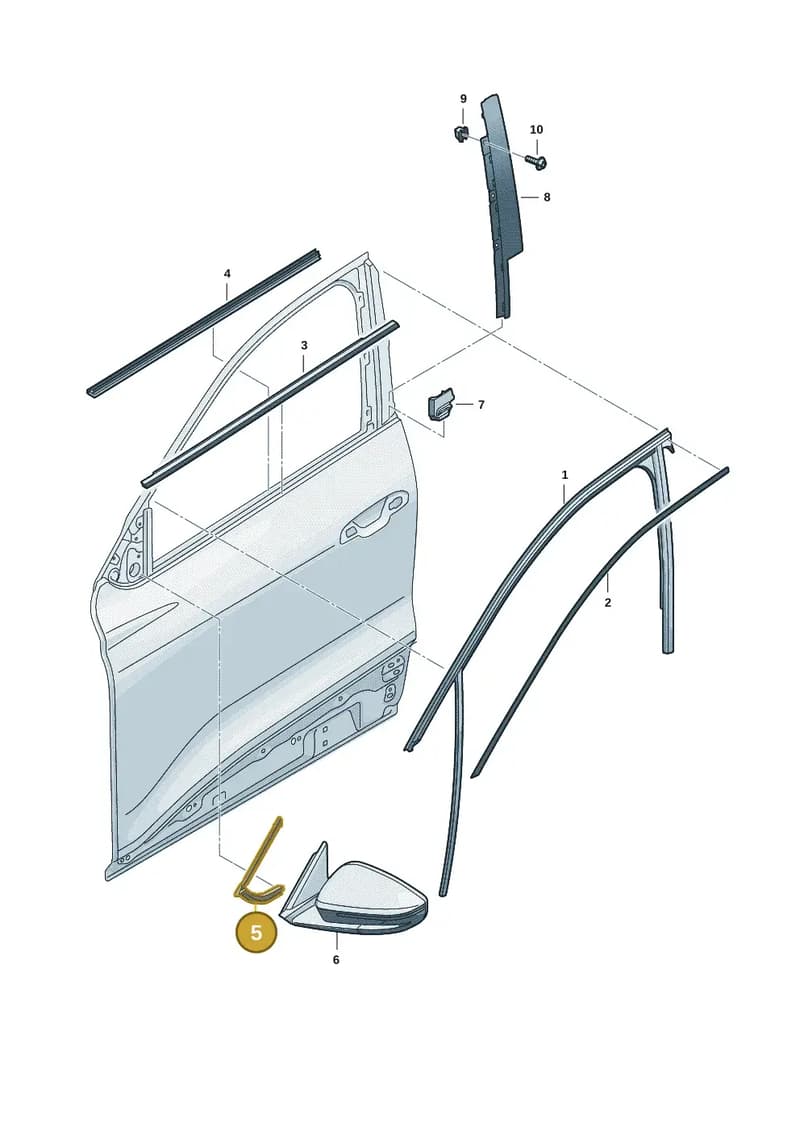 85H867367 — Audi Q6 e-tron (2023-2025) diagram f5s837040, position 5