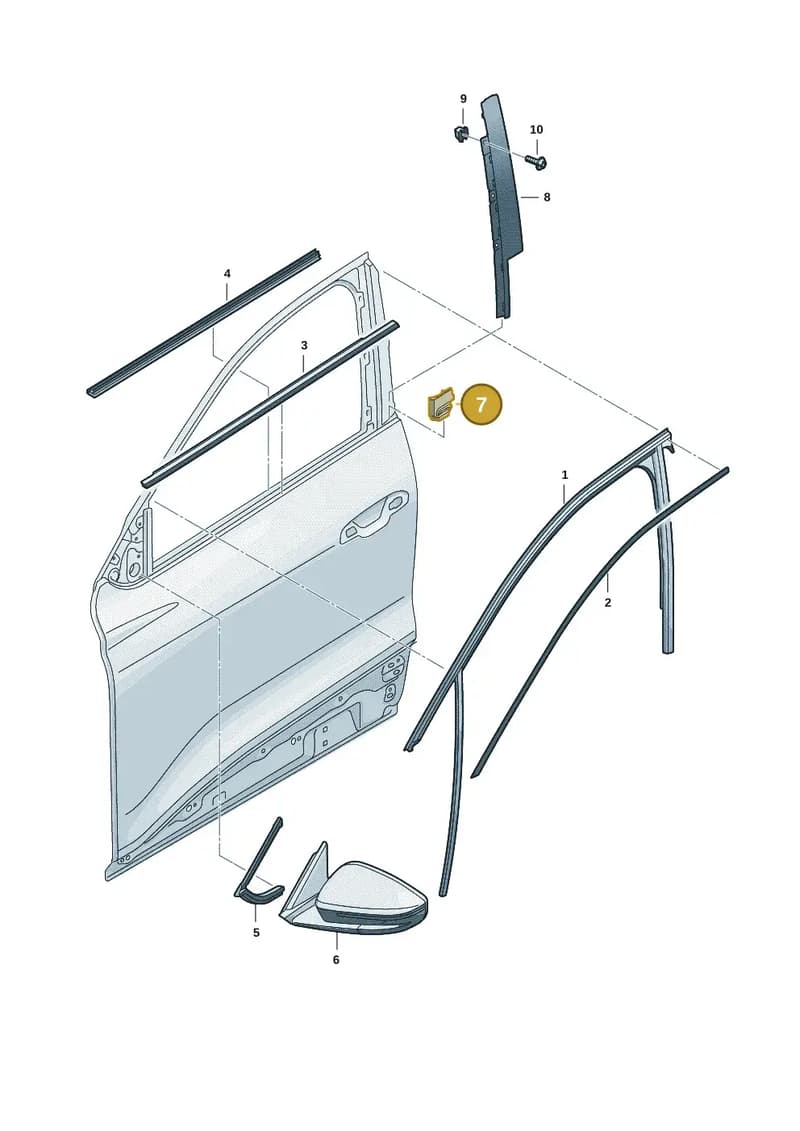 85H867382 — Audi Q6 e-tron (2023-2025) diagram f5s837040, position 7