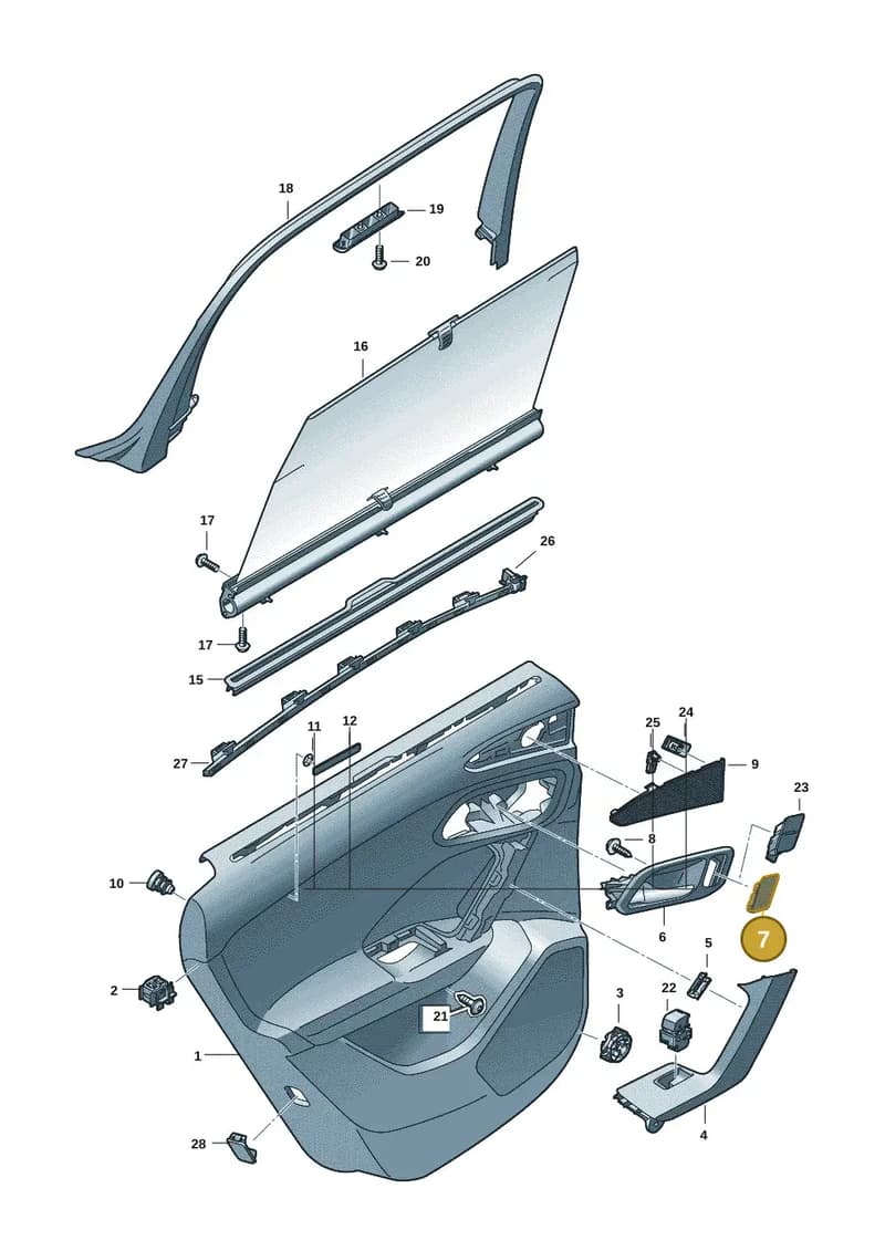 85H867443A4PK — Audi Q6 e-tron (2023-2025) diagram f5s867400, position 7