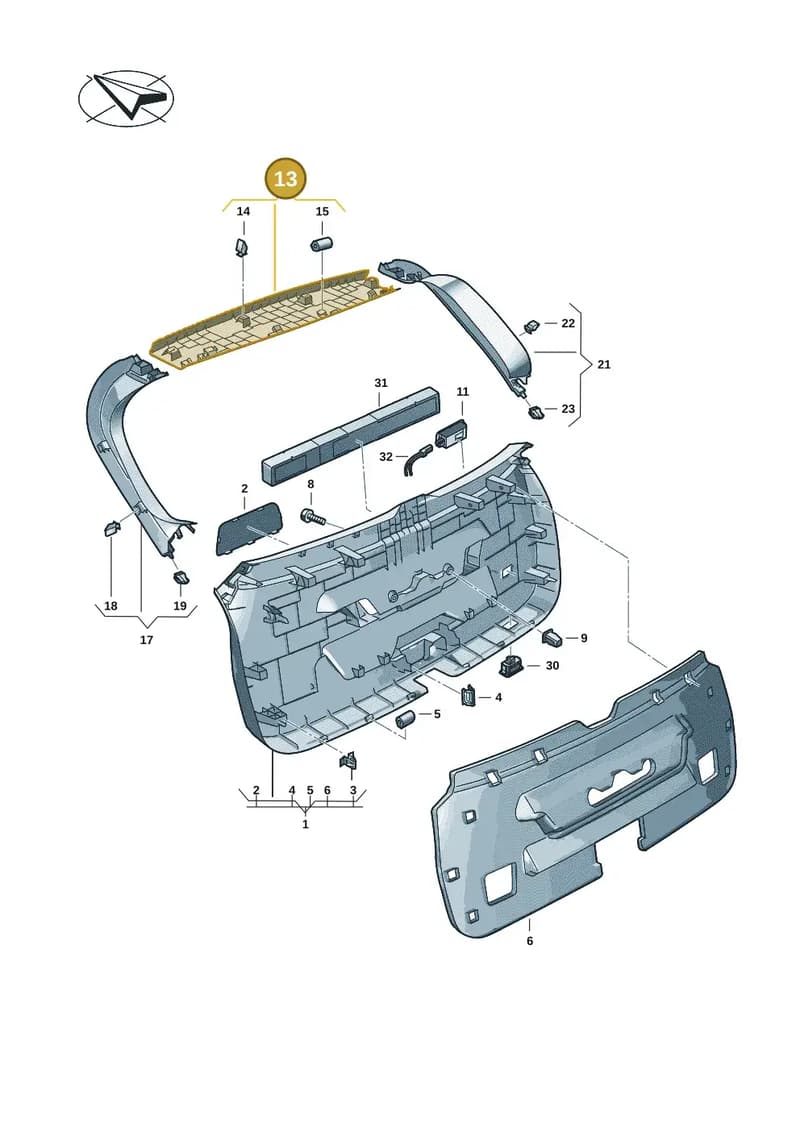85H8676064PK — Audi Q6 e-tron (2023-2025) diagram f5s867900, position 13