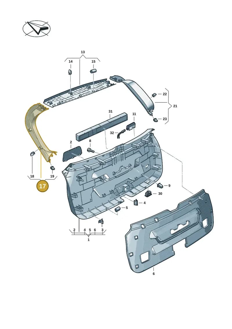 85H8676074PK — Audi Q6 e-tron (2023-2025) diagram f5s867900, position 17