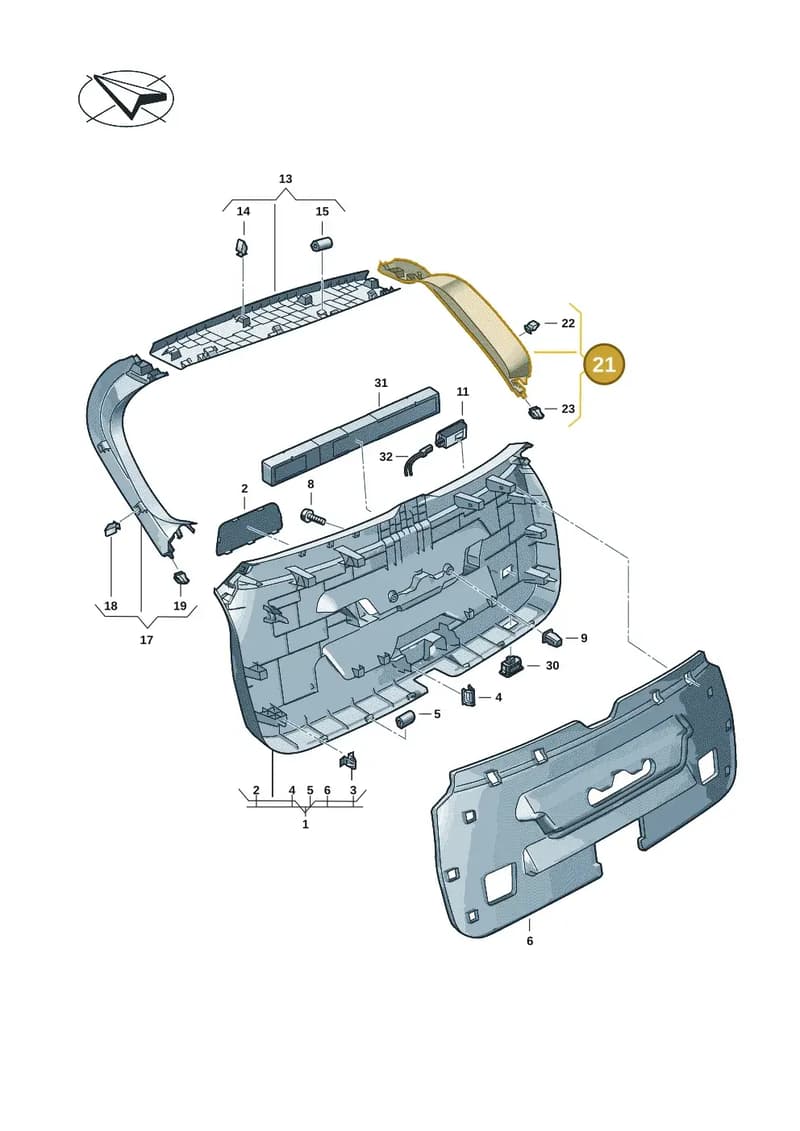 85H8676084PK — Audi Q6 e-tron (2023-2025) diagram f5s867900, position 21
