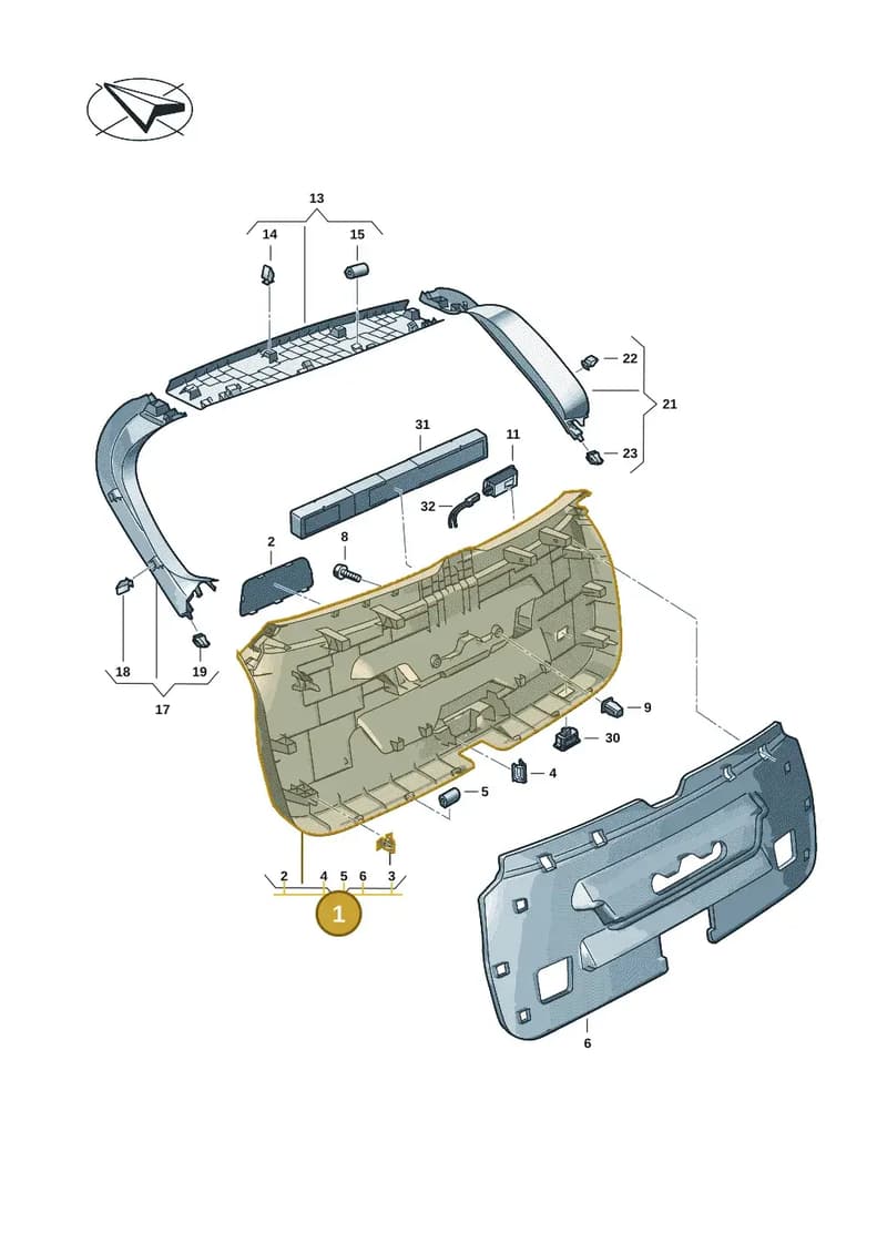 85H8679794PK — Audi Q6 e-tron (2023-2025) diagram f5s867900, position 1