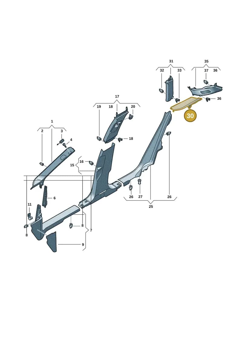 85H8686054PK — Audi Q6 e-tron (2023-2025) diagram f5s867650, position 30