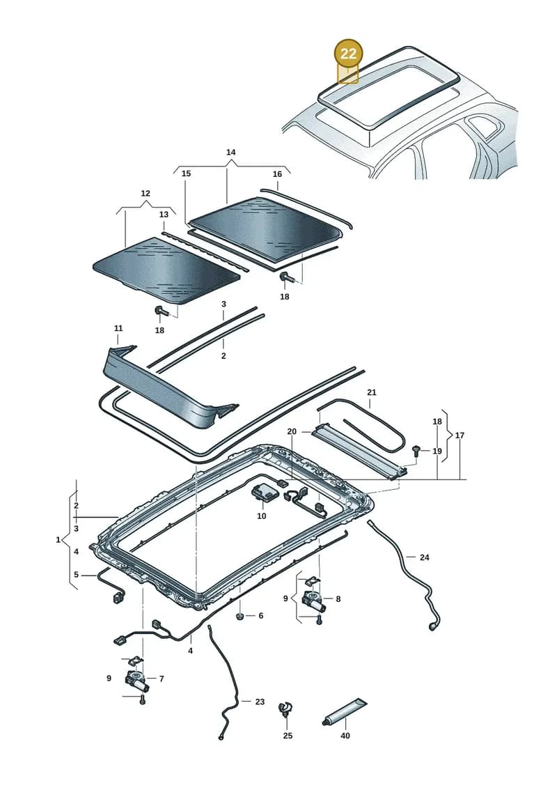 85H877459 — Audi Q6 e-tron (2023-2025) diagram f5s877000, position 22
