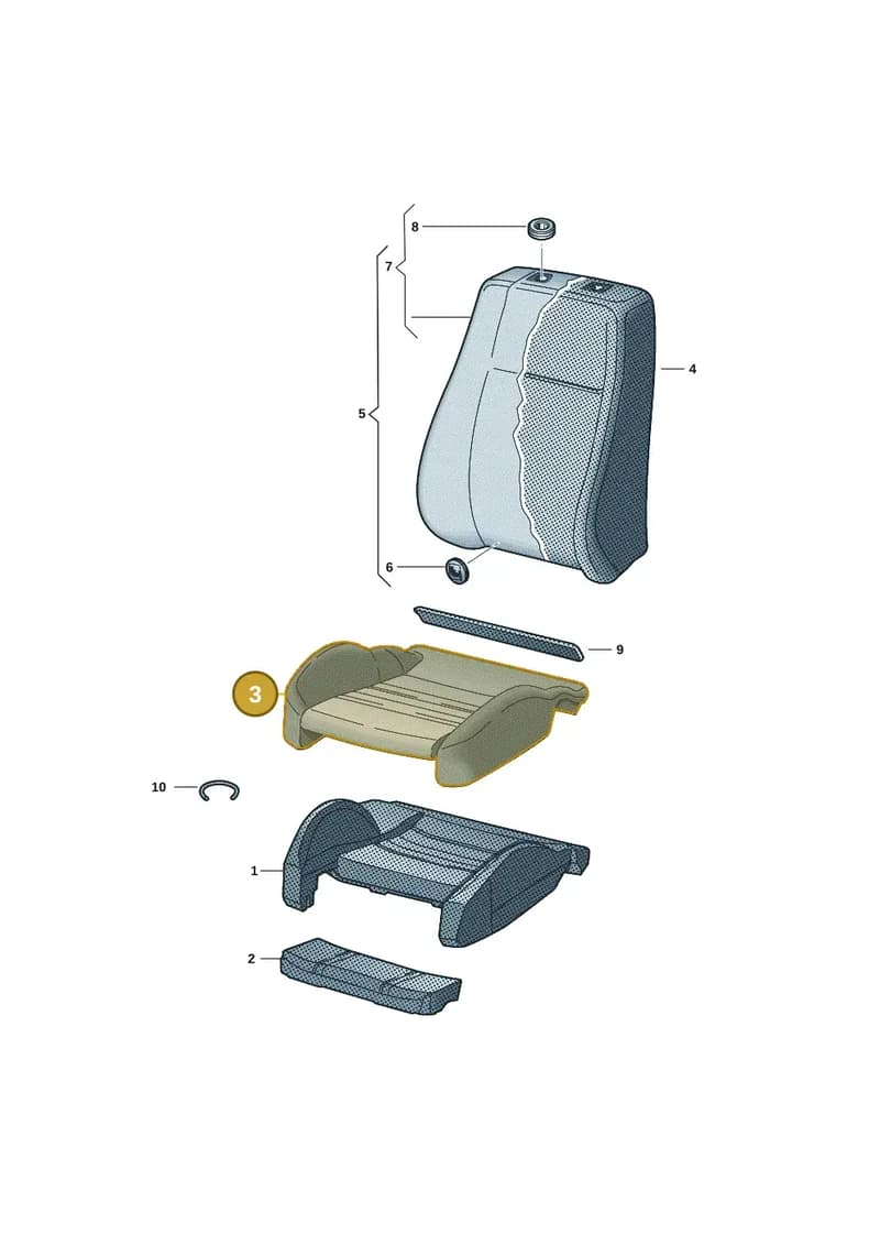 85H881405TIVN — Audi Q6 e-tron (2023-2025) diagram f5s881600, position 3