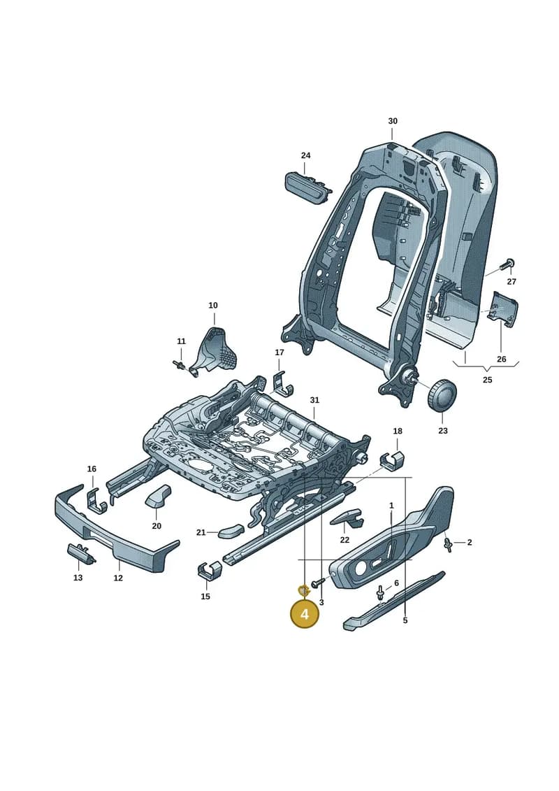 85H8814804PK — Audi A5 Limousine (2024-2025) diagram 8wk881400, position 4