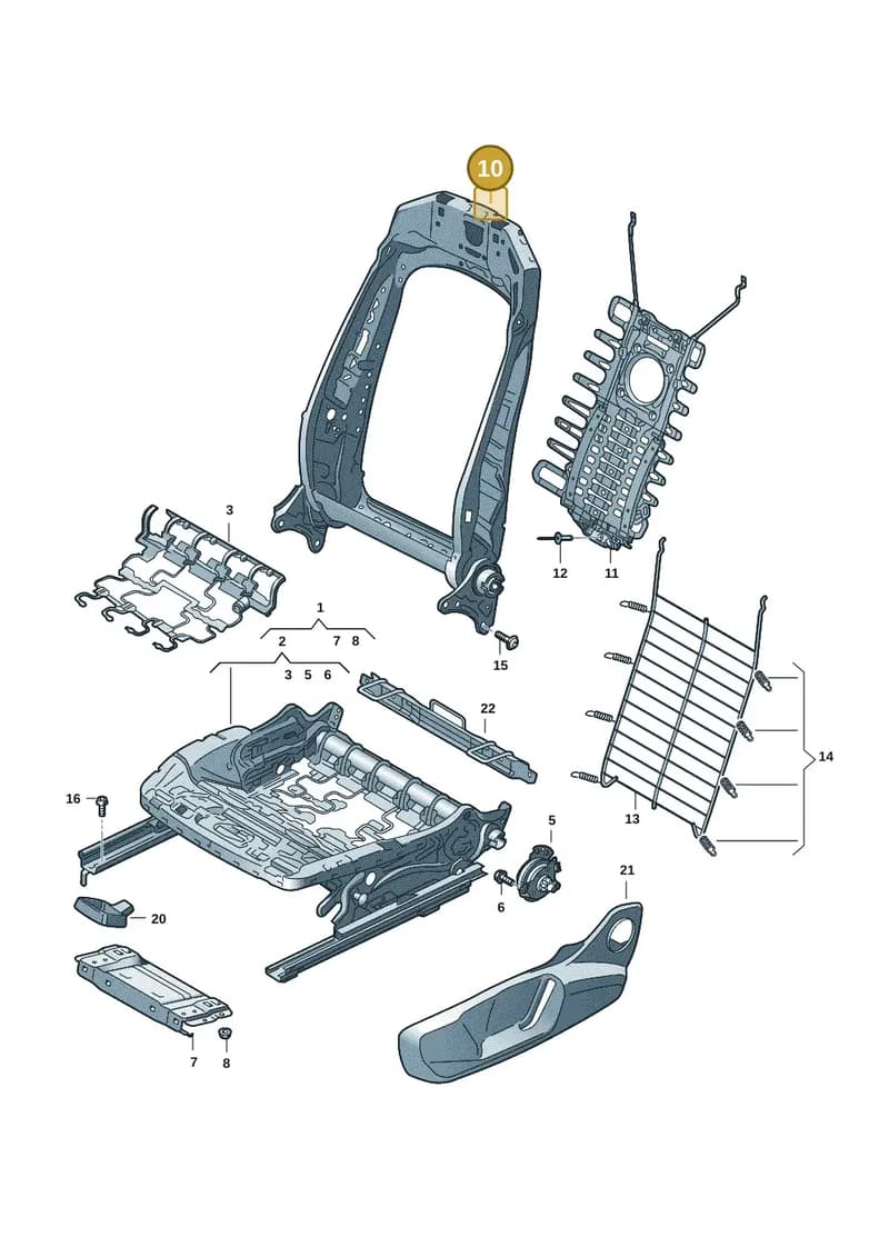 85H881516A — Audi Q6 e-tron (2023-2025) diagram f5y881000, position 10