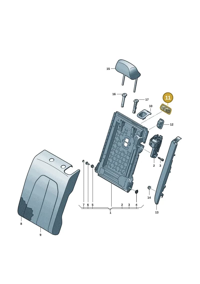 85H8859334PK — Audi A5 Limousine (2024-2025) diagram 8wh885200, position 11