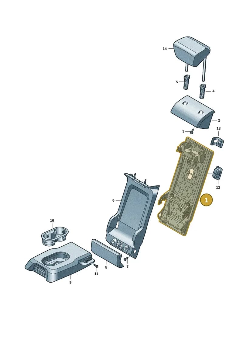 85H885961C4PK — Audi Q6 e-tron (2023-2025) diagram 8wh885400, position 1