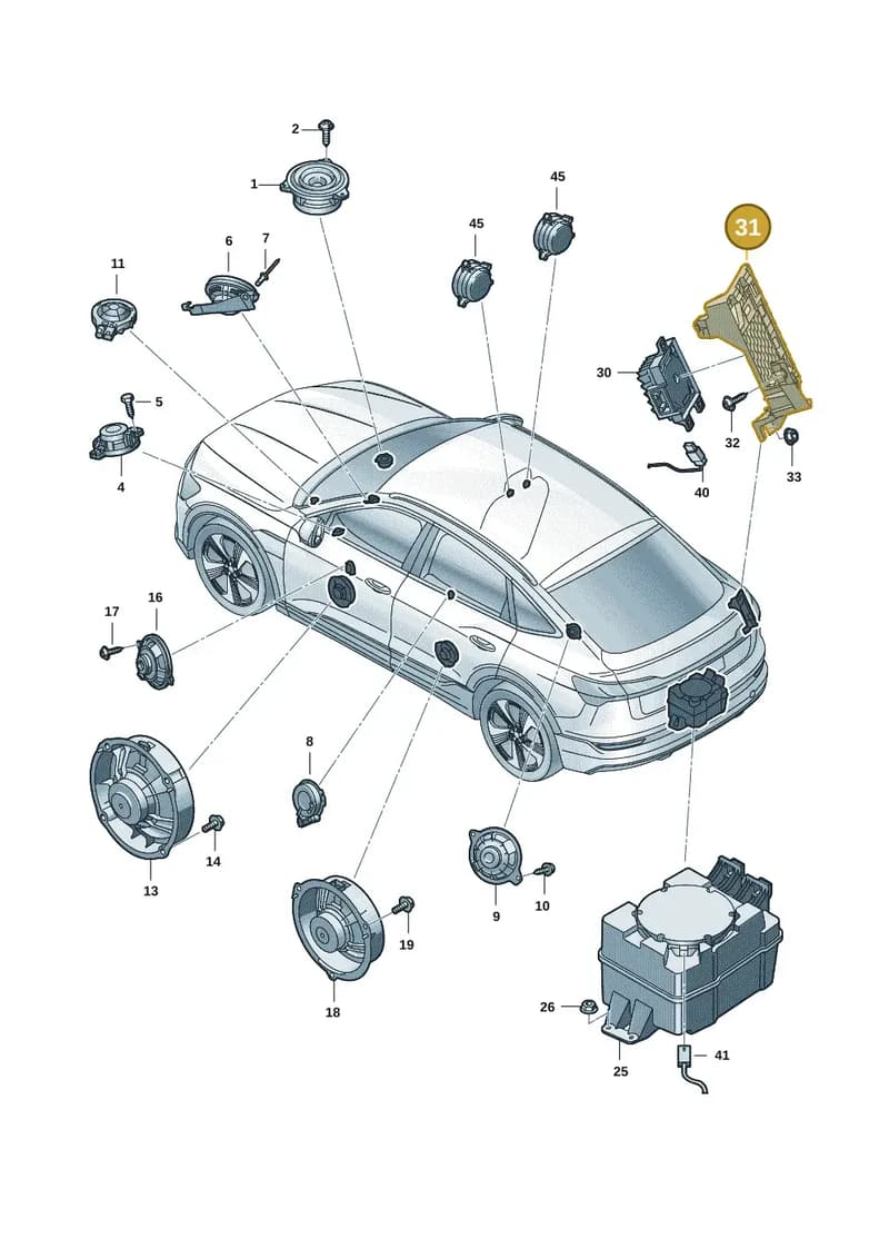 85H907456 — Audi Q6 e-tron (2023-2025) diagram f5s035350, position 31