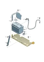 85H915514B Volkswagen Retainer for Battery
