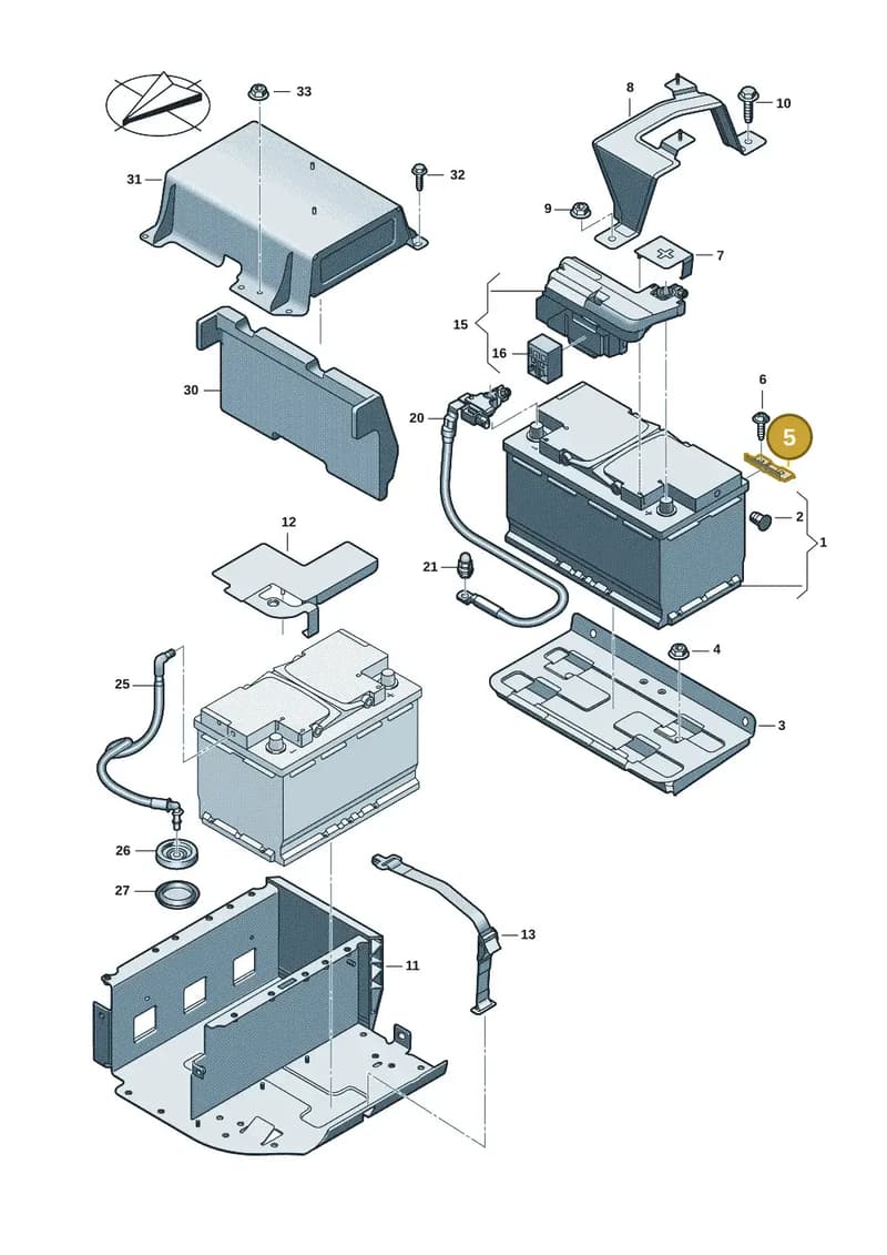 85H915515A — Audi A5 Limousine (2024-2025) diagram 8wh915000, position 5
