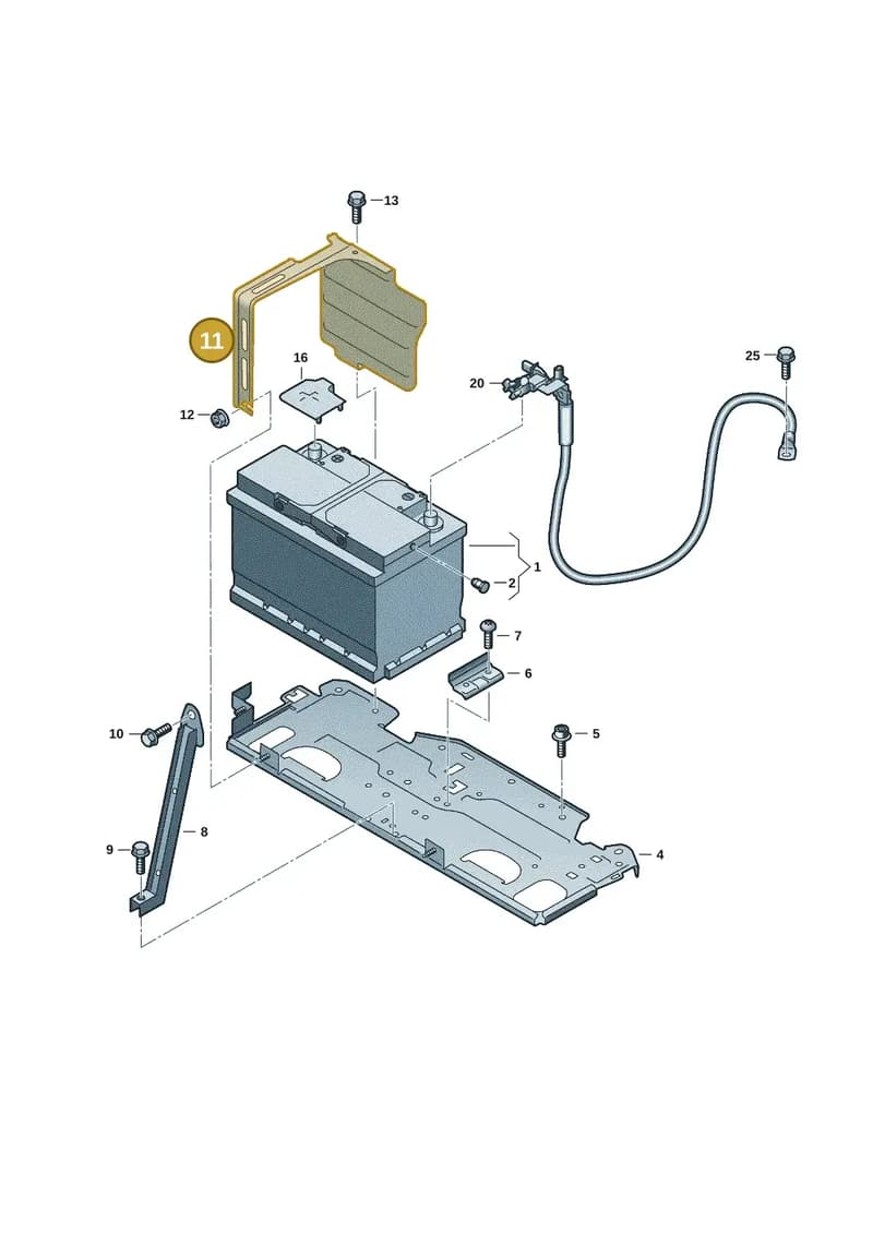 85H915811A — Audi Q6 e-tron (2023-2025) diagram f5s915000, position 11