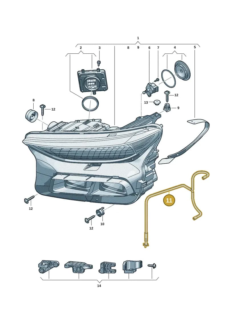 85H941718A — Audi Q6 e-tron (2023-2025) diagram f5s941050, position 11
