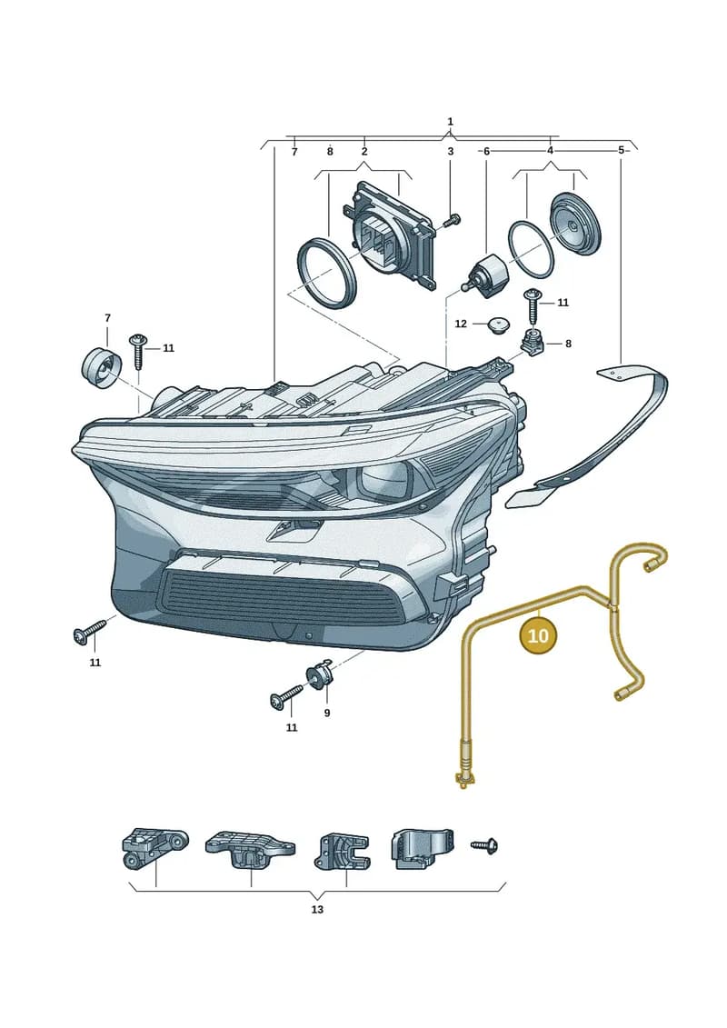 85H941718A — Audi Q6 e-tron (2023-2025) diagram f5s941000, position 10