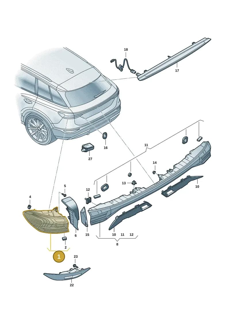 85H945092 — Audi Q6 e-tron (2023-2025) diagram f5s945000, position 1