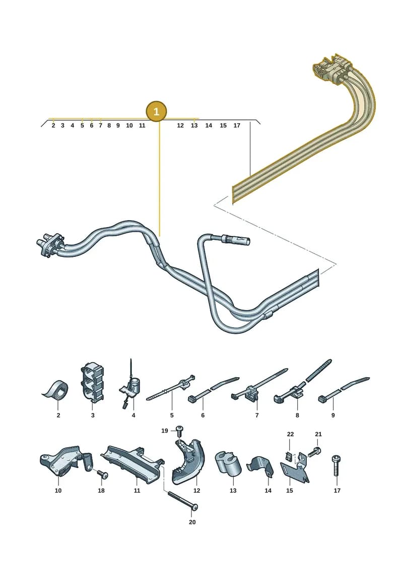85H971015D — Audi Q6 e-tron (2023-2025) diagram f5s970150, position 1