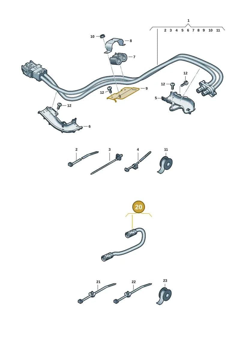 85H971054 — Audi Q6 e-tron (2023-2025) diagram f5s970170, position 20