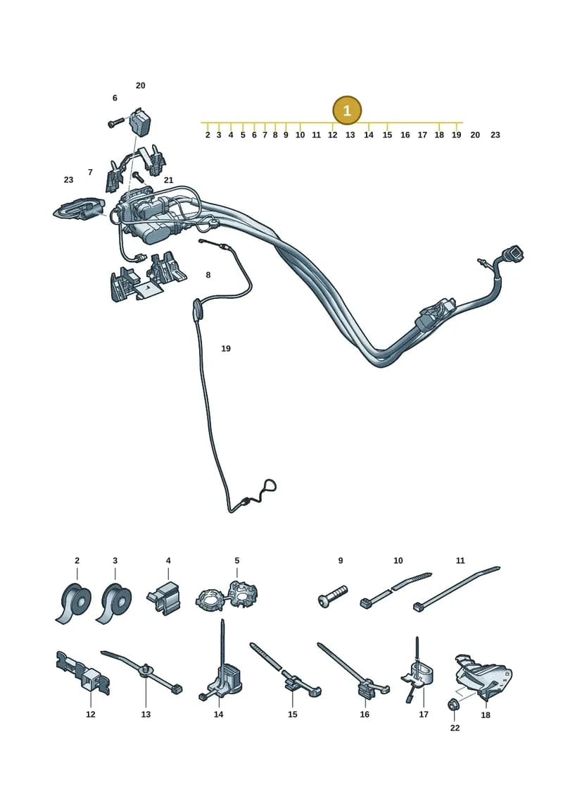85H971093AG — Audi Q6 e-tron (2023-2025) diagram f5s970300, position 1