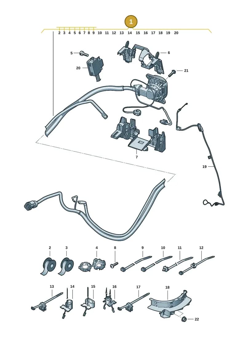 85H971106AJ — Audi Q6 e-tron (2023-2025) diagram f5s970320, position 1