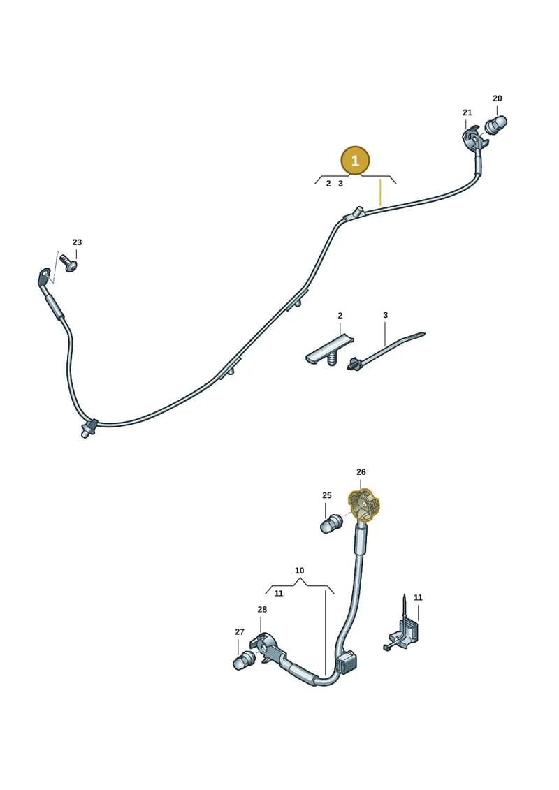 85H971243A — Audi Q6 e-tron (2023-2025) diagram f5s972020, position 1