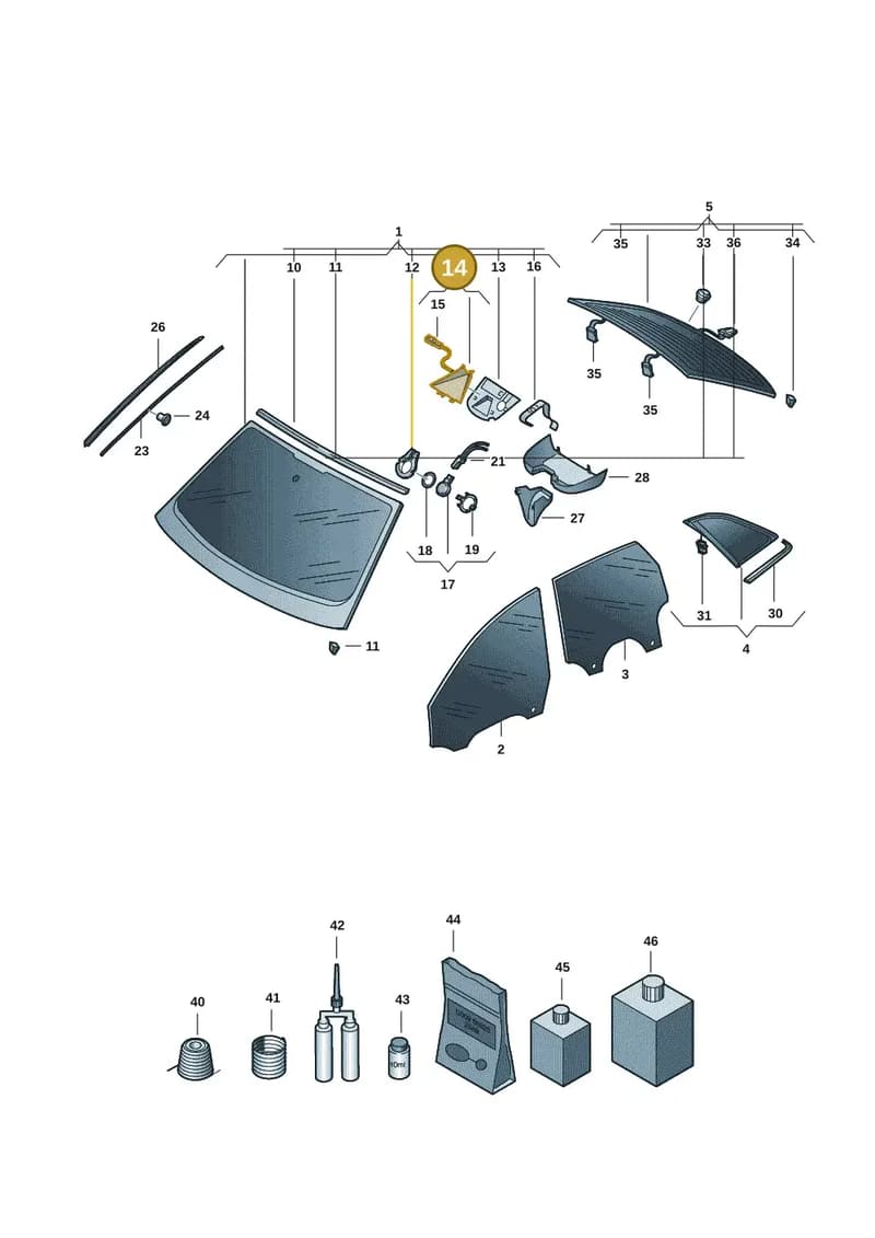 85H980281A — Audi Q6 e-tron (2023-2025) diagram f5s845000, position 14