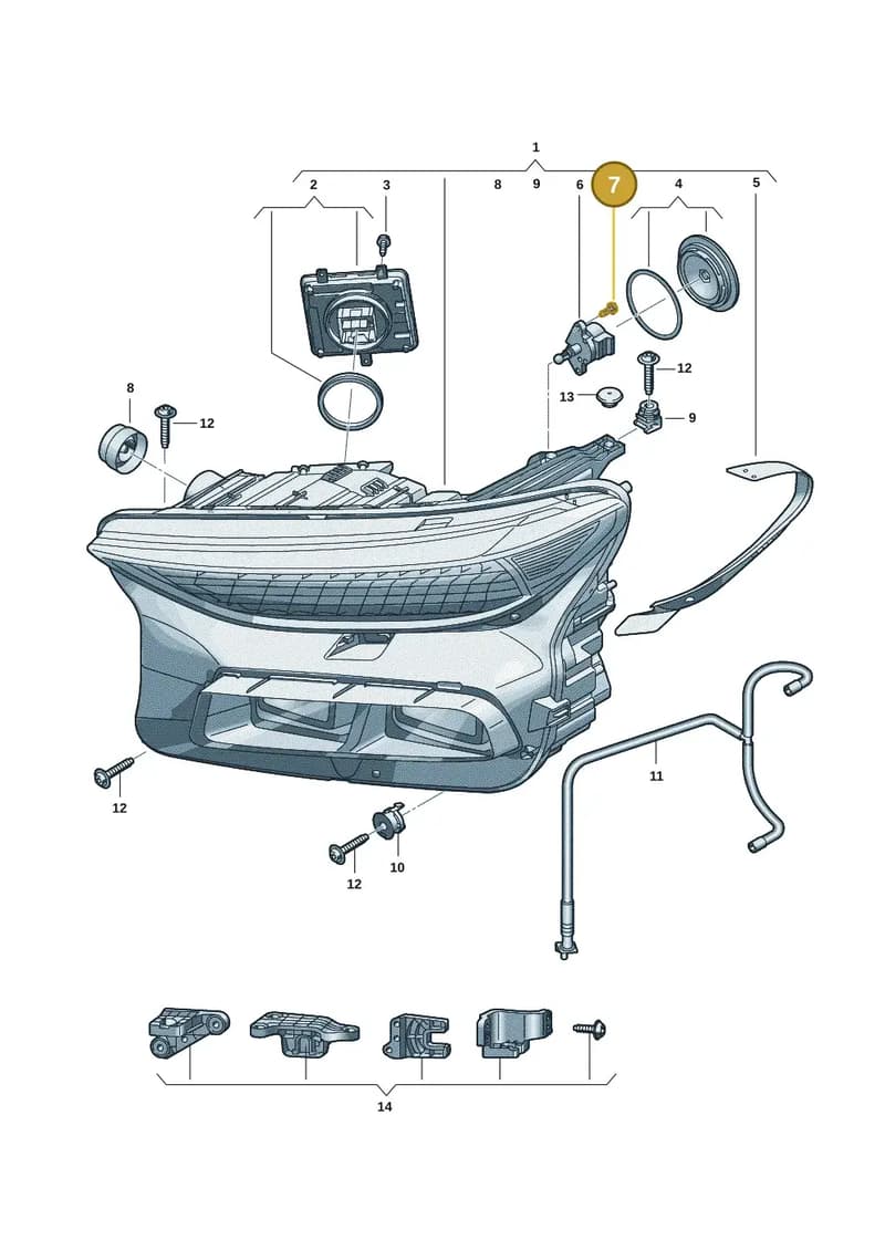 85H998099 — Audi Q6 e-tron (2023-2025) diagram f5s941050, position 7