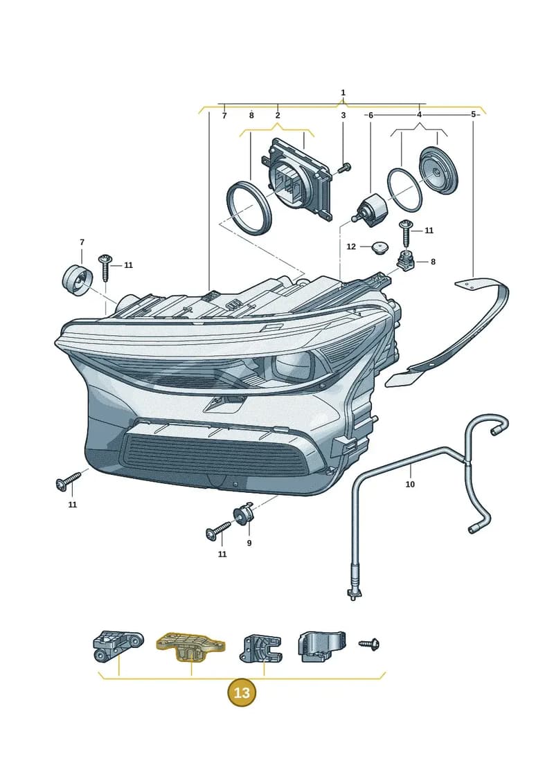 85H998121 — Audi Q6 e-tron (2023-2025) diagram f5s941000, position 13