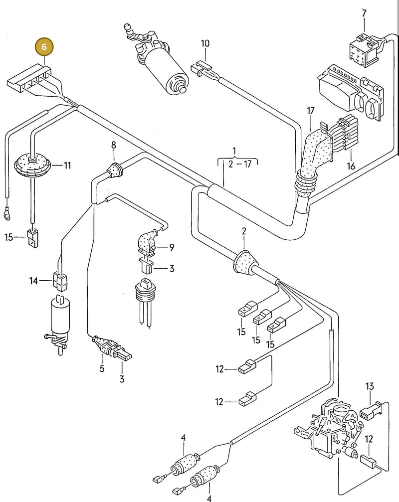 867919993 — Volkswagen POLO/COUPE/DERBY (1981-1990) diagram 009114410, position 6