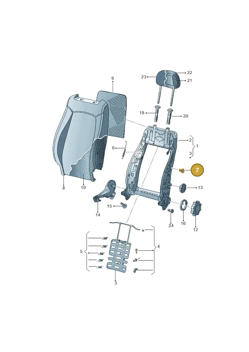893881621 — SEAT Leon Stylance (2010-2012) diagram 456881500, position 7