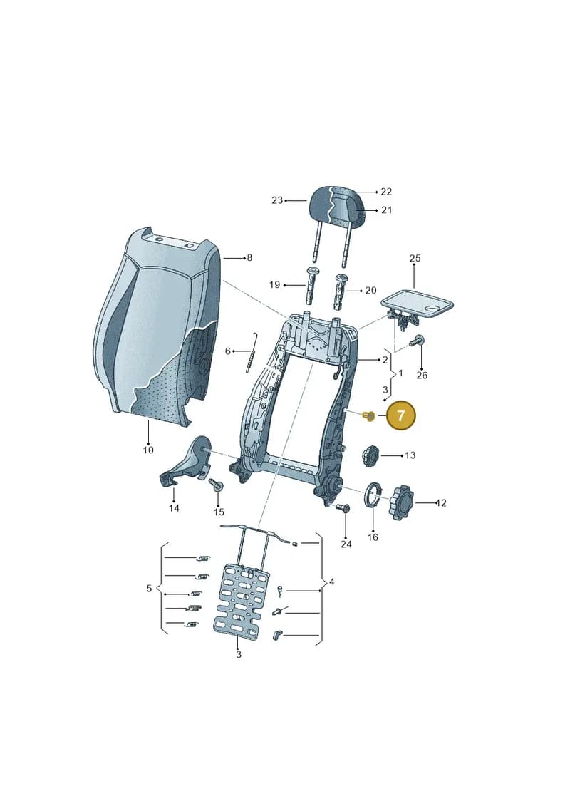 893881621 — SEAT Altea XL (2013-) diagram 418881500, position 7
