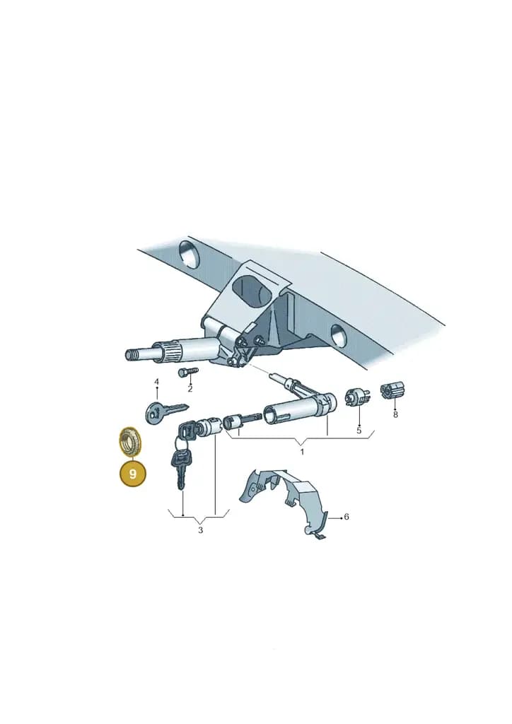 8D090586901C — Volkswagen New Beetle 06> (2005-) diagram 071115000, position 9