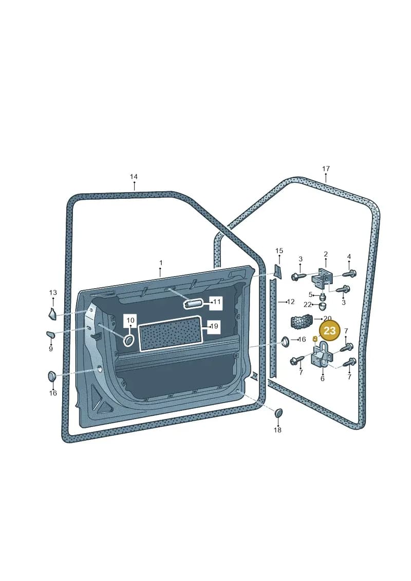 8L3837947 — Volkswagen Touareg                08> (2007-) diagram 274831100, position 23