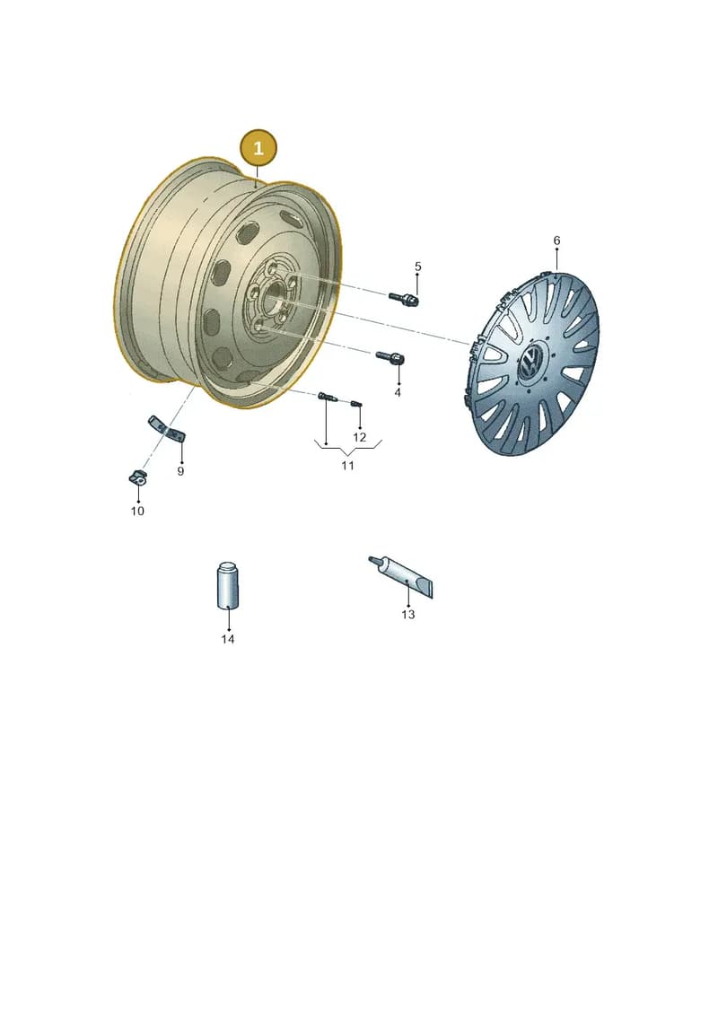 8P060102703C — Volkswagen Jetta (2008-2011) diagram 462601100, position 1