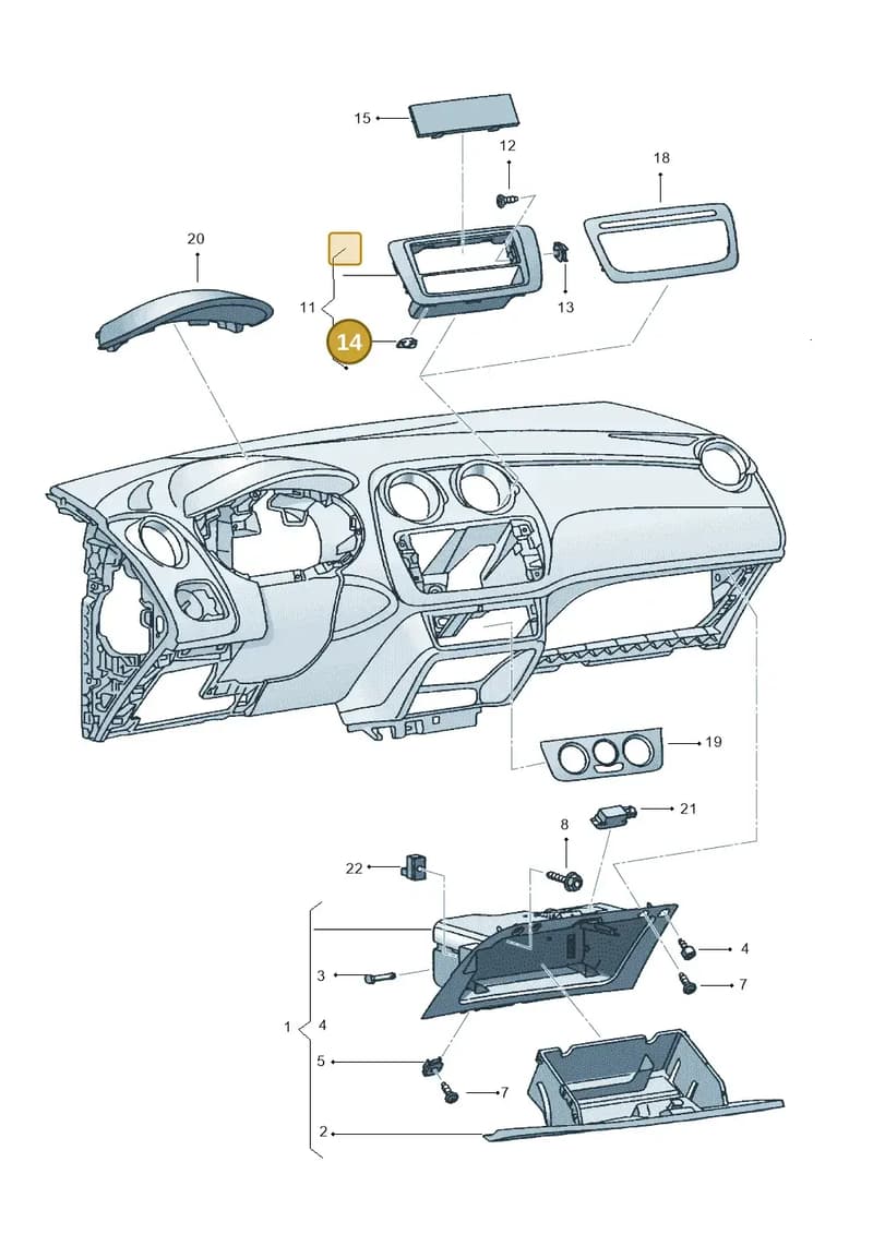 8Z0863265 — SEAT Ibiza Reference (2011-2012) diagram 639857200, position 14