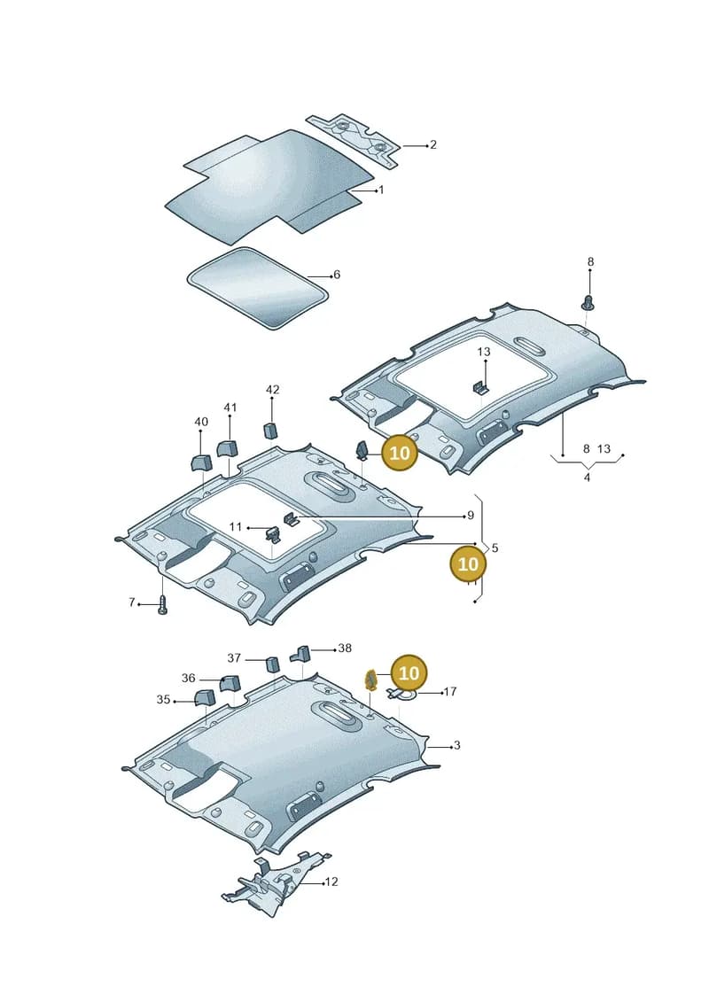 8Z0867550 — Audi Q5 (2009-2018) diagram 687867055, position 10