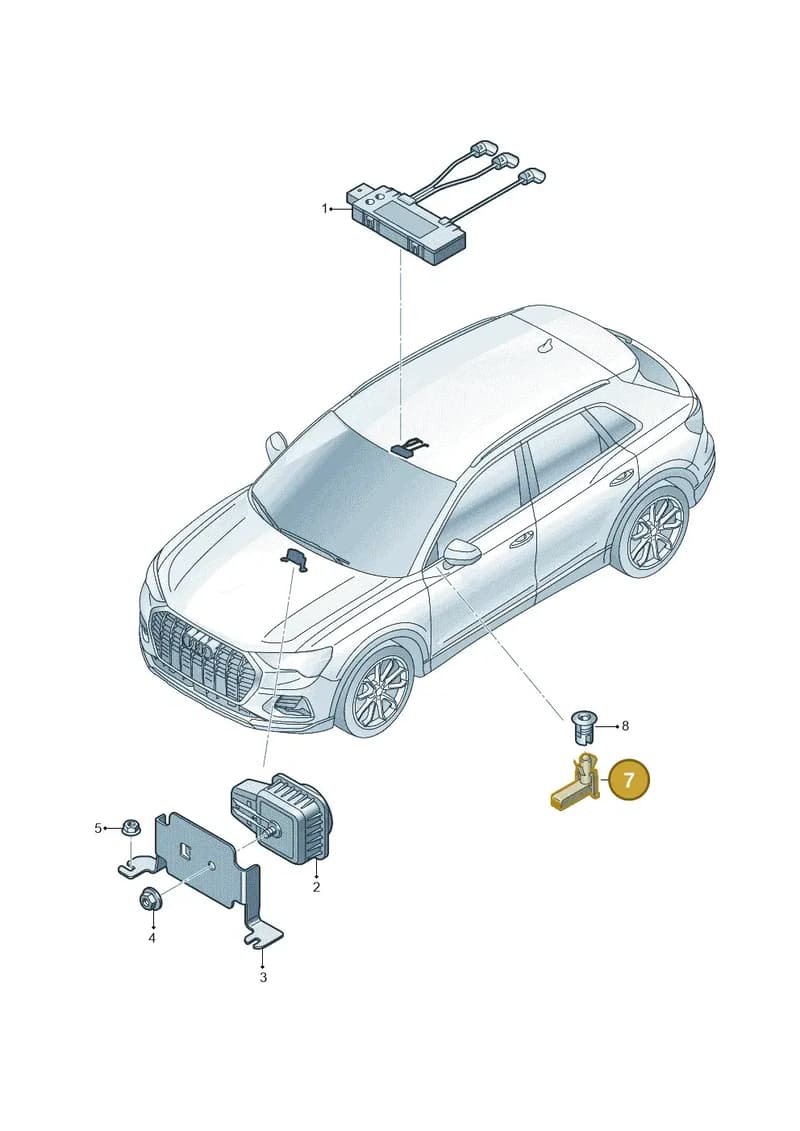 8Z0919238 — Audi Q4 Sportback (2021-2025) diagram 89a951400, position 7